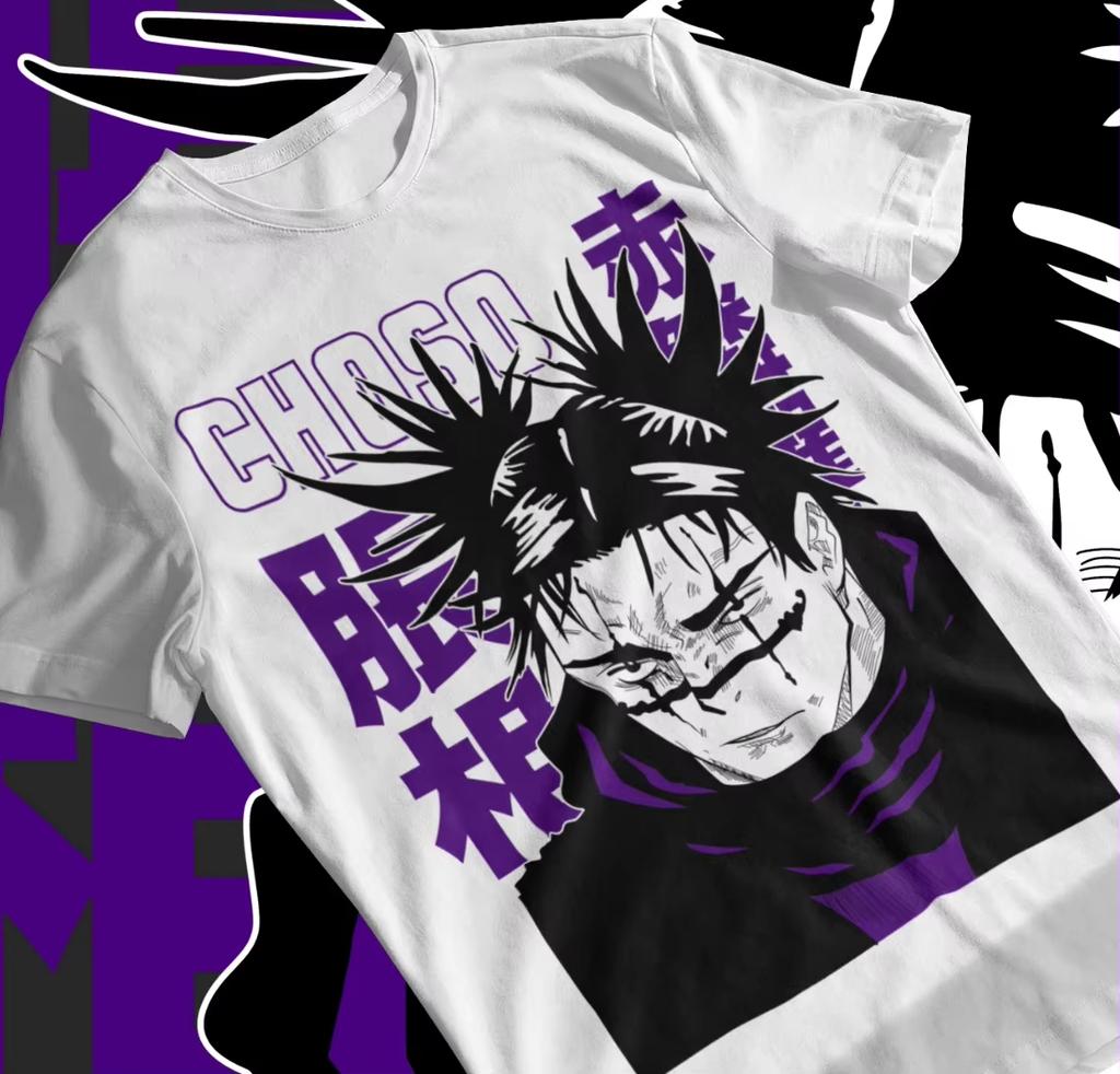 2026 New Summer Anime Jujutsu Kaisen Choso Bold‑Manga‑Portrait Graphic‑Print Unisex T-shirt