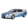 1/18 Nissan GTR R34 Skyline Суперкар Сплав Металл Литье под Давлением Модель Автомобиля Миниатюрное Транспортное Средство Игрушка со Светом и Звуком Большая Коллекция