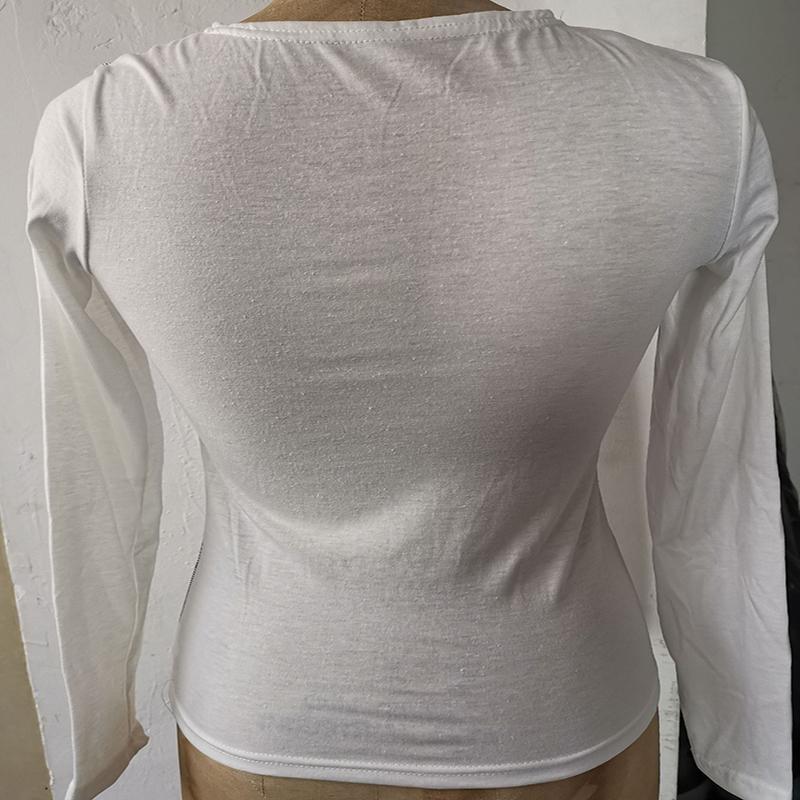 Винтажные зеленые футболки в стиле Y2K в стиле пэчворк, женские хиппи, уличная одежда, футболки с длинными рукавами, женские осенние укороченные топы в стиле ретро в стиле ретро