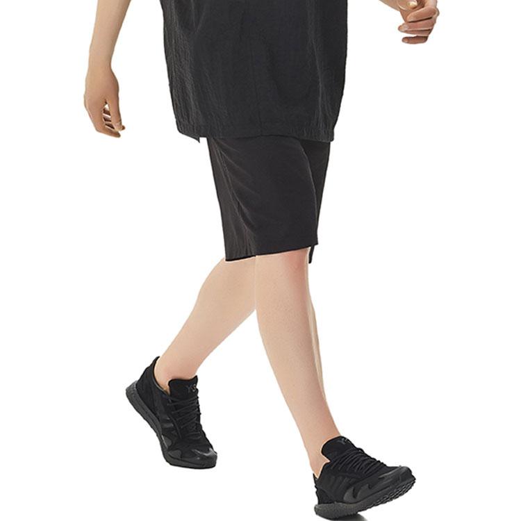 Y-3 Твердые сетчатые шорты для отдыха, мужские шорты, черные, FN5712
