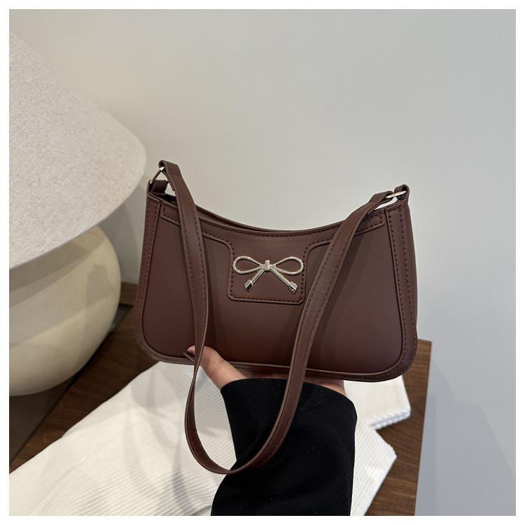 Девушка Подмышечная Модная Сумка с Дизайном на Молнии и Украшением в виде Бантика для Ежедневного Использования