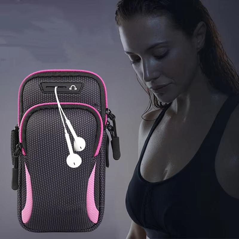Universal Outdoor Phone Bag Waterproof Mobile Phone Bag Fitness Running Armband Phone Bag With Headphone Jack For iPhone 6