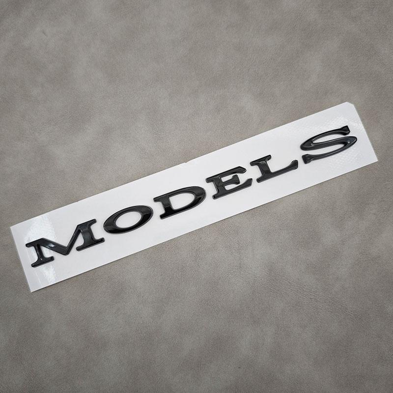 3D ABS Black Model 3 Letters Logo Car Rear Trunk Badge Sticker For Tesla Model X S 3 Y Auto Decal Accessories