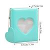 Solid Color 3-inch Photo Album Album Love Hollow Photocard Holder With Heart Pendant Kpop Idol Cards Collect Book Polaroid Album