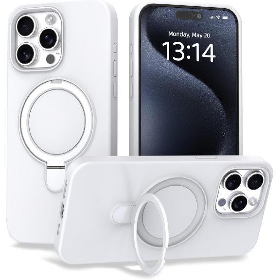 Case for iPhone 17 Air 16 15 Plus 13 12 Pro Max 11 Case with Magnetic Invisible Stand Military Drop Tested, Shockproof Silicone Cover Variety of