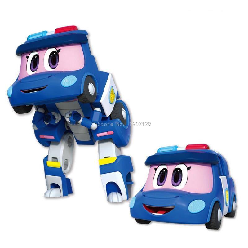 Newest ABS Min Deformation Gogo Dino Action Figures REX Transformation Car Airplane Motorboat Crane Dinosaur Toys for Kids