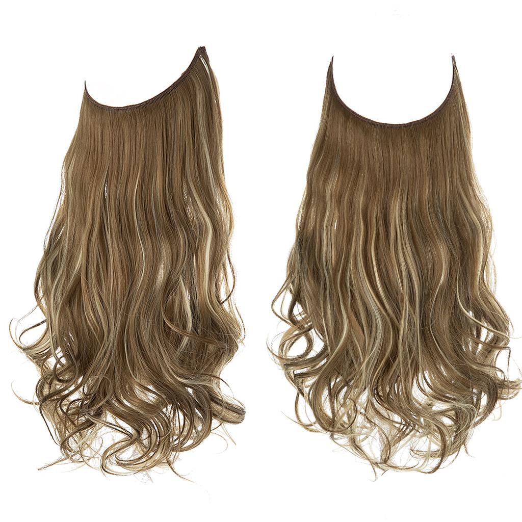Wigs Have A Large Amount Of Hair, U-Shaped Hair Extensions, Women'S Fishing Line Wigs, Invisible Natural Long Curly Hair