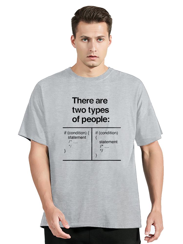 There Are Two Types Of People Funny Programmer Coder T Shirts Streetwear Short Sleeve Birthday Gifts Summer Style T-shirt Men