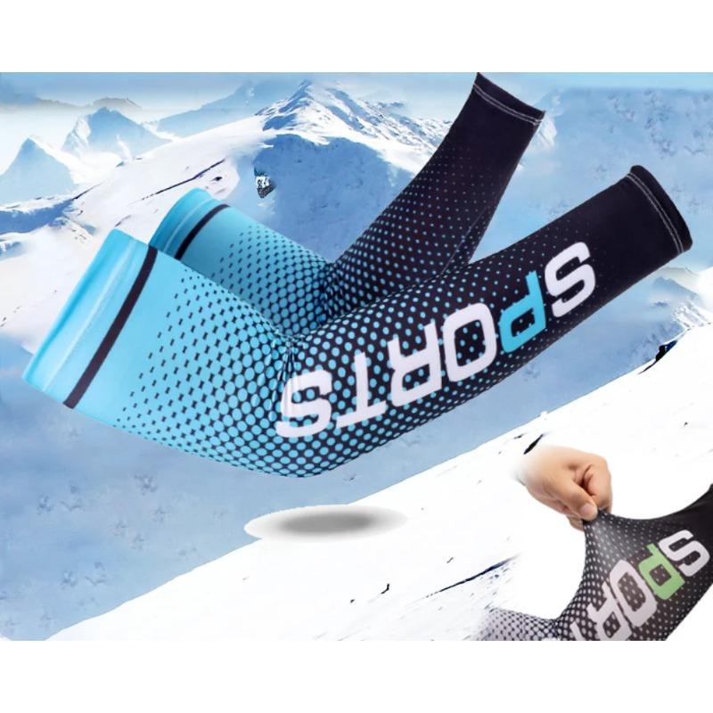 Прохладный чехол на руку для мужчин и женщин, защита от солнца, ледяной рукав, солнцезащитный крем, защита для рук для баскетбола, бега, велоспорта, бодибилдинга