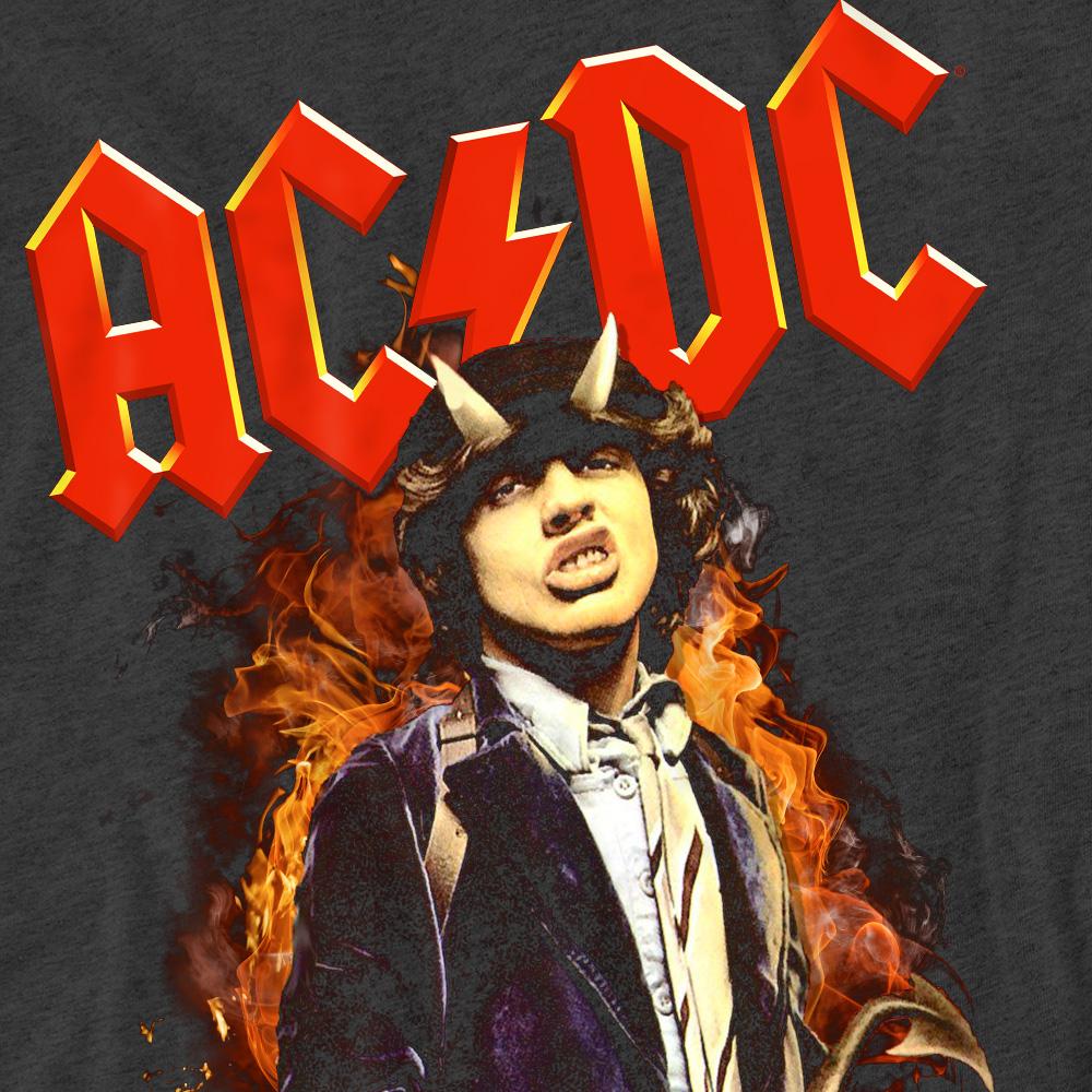 AC/DC Унисекс футболка для взрослых «Огонь и рога»