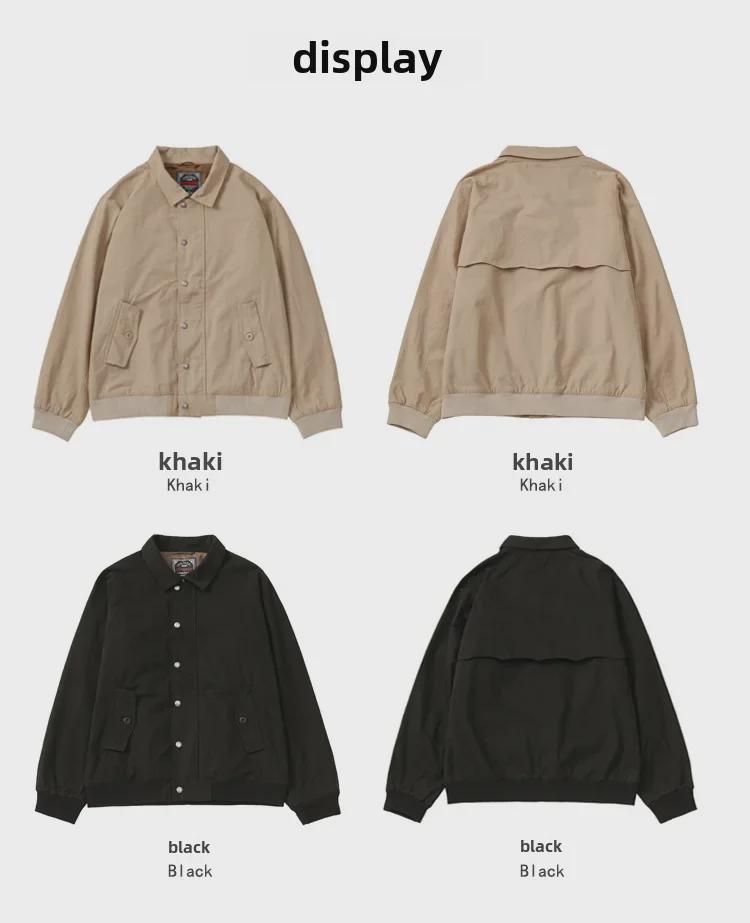 GDDQSDC мужская куртка Harrington G9 Retro Commuter цвета хаки с лацканами на весну/осень