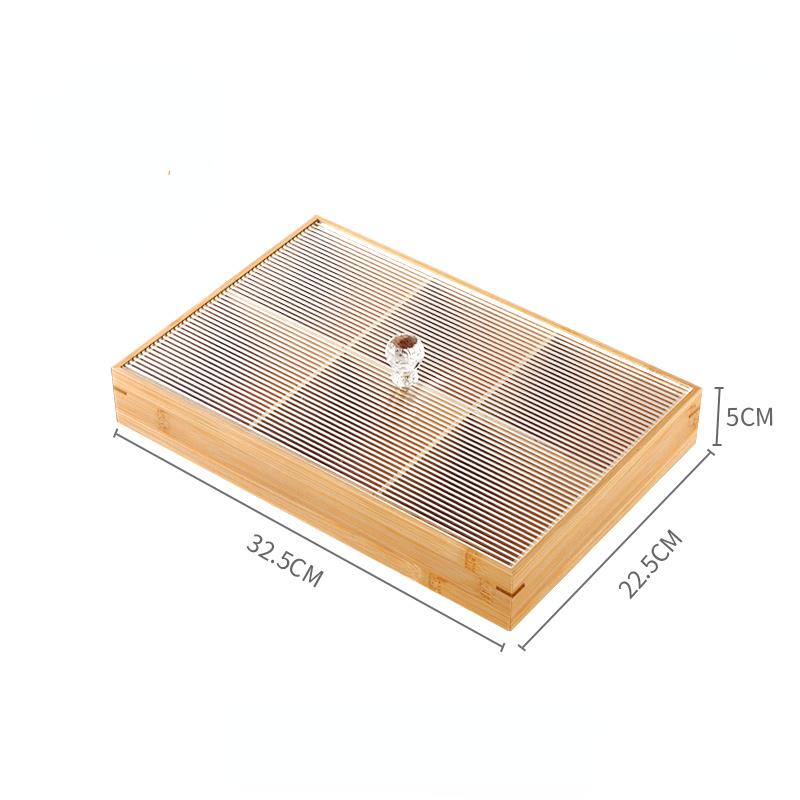 Современная бамбуковая тарелка для закусок, поднос из девяти решеток для сухофруктов, коробка для закусок, японский домашний поднос с крышкой для хранения орехов