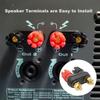 EIGHTNOO Speaker Set of Wiring Dual Banana Plug Terminals for Speakers Terminals, 4, Connection/4mm 2-Way