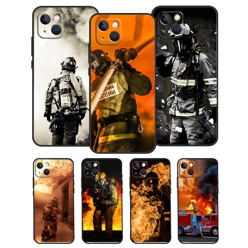 Чехол для телефона 'Герой-пожарный' для iPhone 17 Pro Max 16 15 11 12 13 14 Pro Max mini 15 16 Plus 16e 17 Air Cover