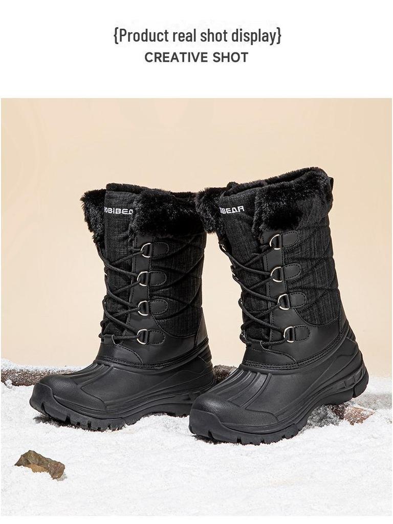 Мужские зимние ботинки Habibear для сноуборда — мягкие, теплые, с большой головой
