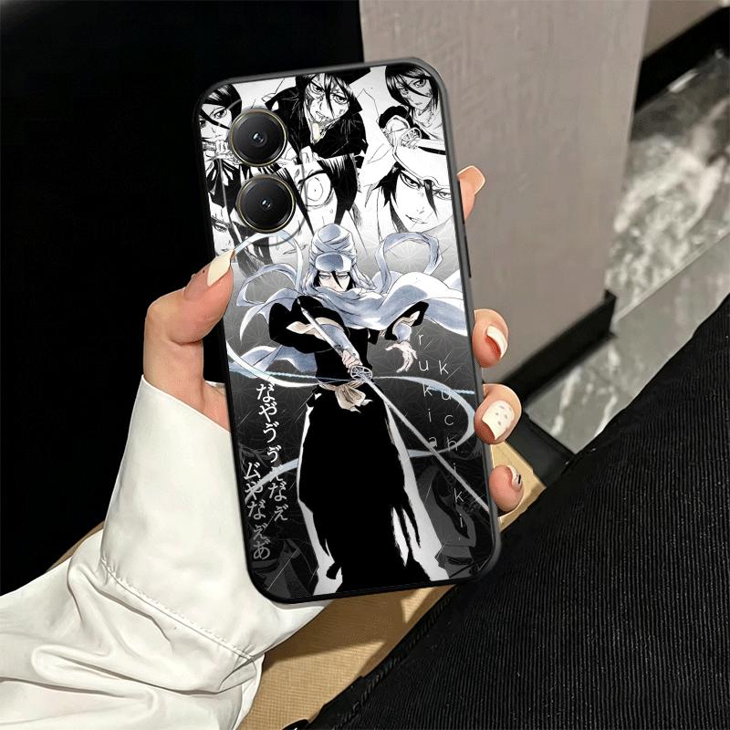 Bleach Kuchiki Rukia Soft Phone Case for Xiaomi Poco X5 X6 X7 X8 Pro Max X3 F7 F8 Ultra M8 M7 M6 M5 Redmi 15 15C 14C 13C 12C X4