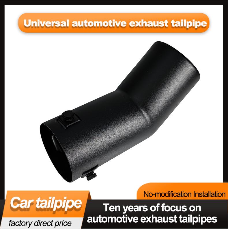 Черные насадки на глушитель из нержавеющей стали для VW Bora, Passat, Golf 4, Suzuki Hustler