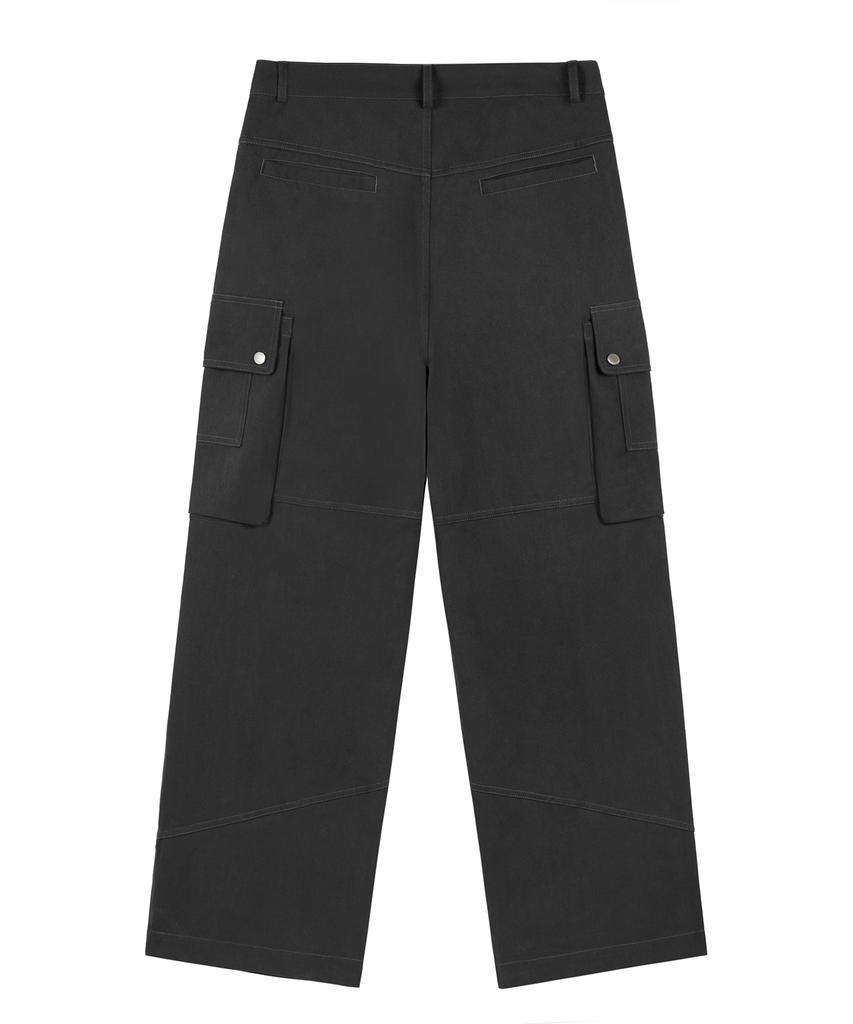 ROCKCAKE Open Pocket Cargo Pants - Charcoal