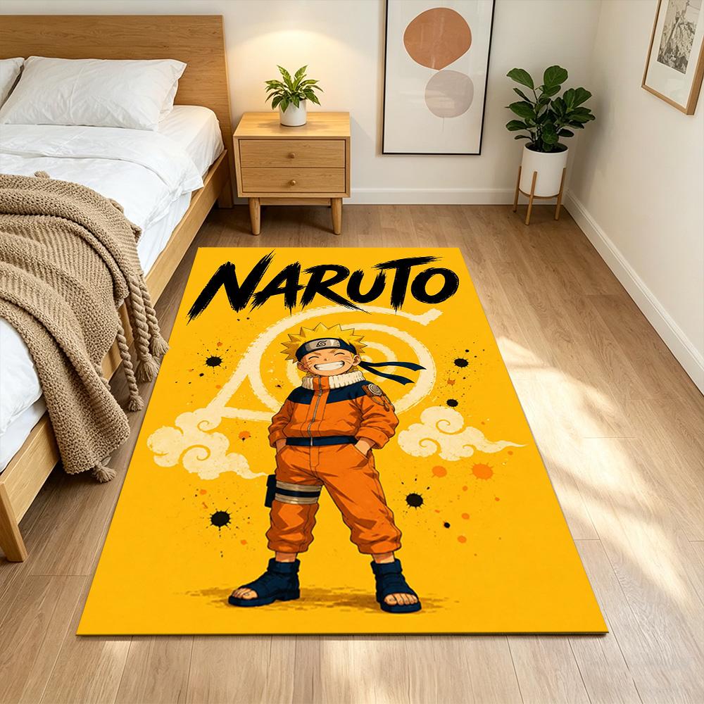 Naruto Floor Rug Office Rug Design for Playrooms Dining Room Dormitory Balcony Anti-slip Rug Decorate Offices Gift for Festivals