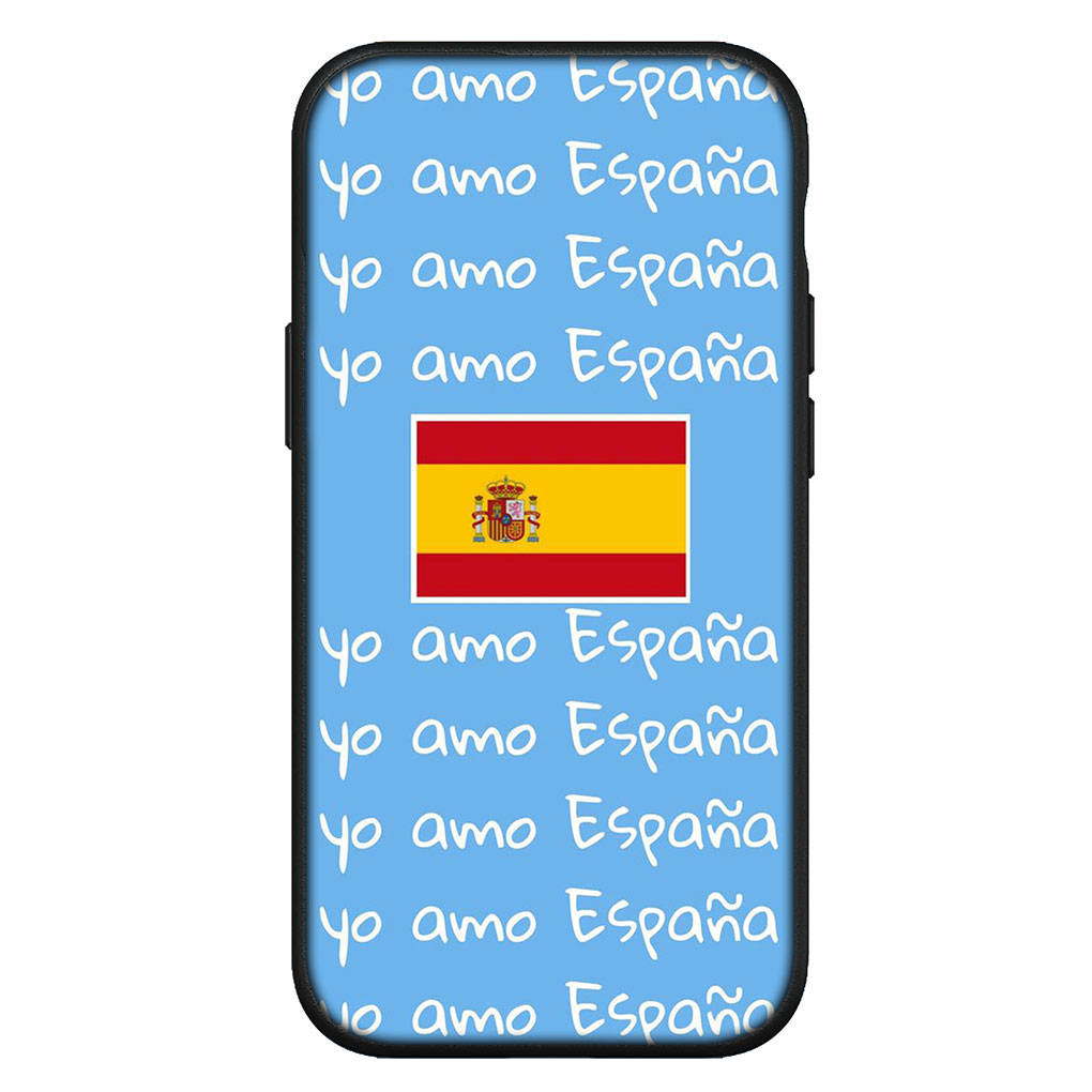 Для iPhone 16 15 X XR Samsung Galaxy S24 S23 A16 A06 A06 14C Xiaomi Redmi Note 13 12 11 Pro Max 9 14 Plus Huawei OPPO Флаг Испании желтый красный чехол для телефона