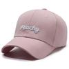 Корейская девушка Бейсболка с козырьком Мягкий хлопок Snapback Козырек от солнца Кепка для улицы Сладкая персиковая Вышивка букв Бейсбольная кепка для женщин