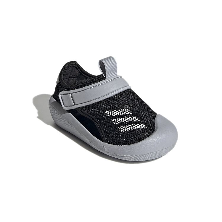 Adidas Нескользящие амортизирующие низкие кроссовки детская обувь черно-серый FY8934