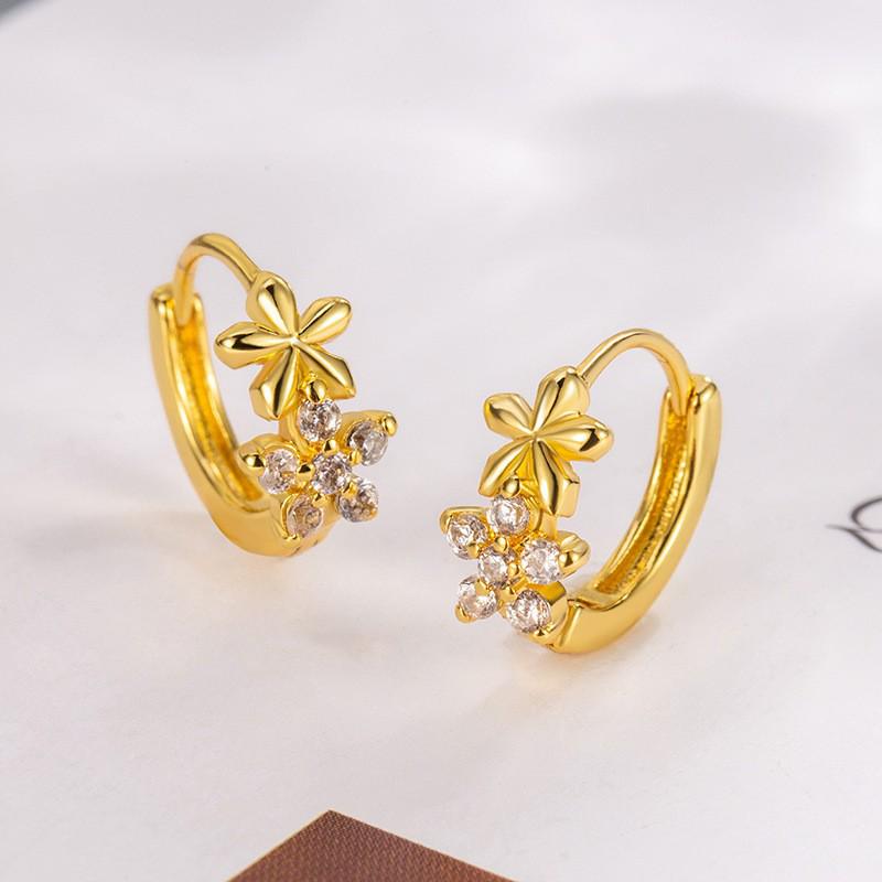 Геометрические серьги-кольца в корейском стиле: Элегантные, Универсальные Украшения для Ушей для Женщин и Студенток