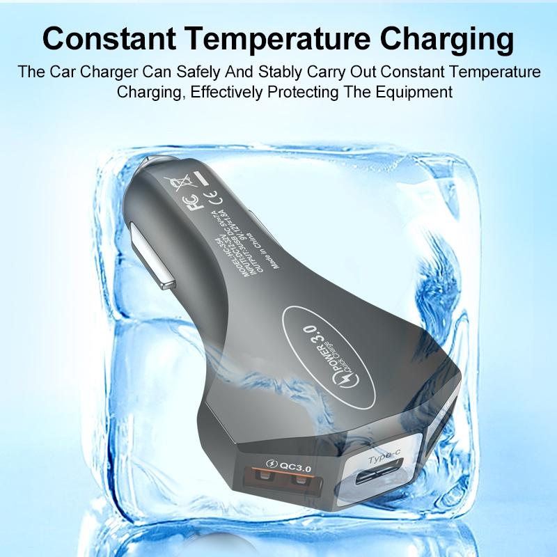 Автомобильное зарядное устройство 7A USB Type C PD Fast Charger Quick Charge 3.0 для IPhone 13 Samsung Huawei