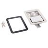 Flush Mount Paddle Door Latch Weatherproof 304 Stainless Steel Toolbox Lock with 2 Keys for RVs Trailers