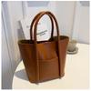 1pcs Large-Capacity Handbag Texture Handbag Female Fashion Simple Joker Handbag Fashion Leisure Lady'S Large Capacity Bag
