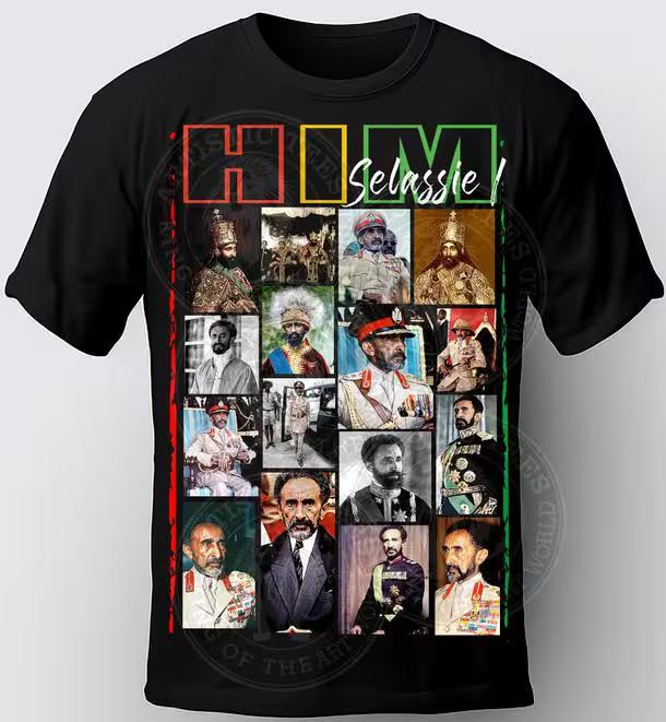 HAILE SELASSIE T-SHIRT. COLLAGE T SHIRT Unisex T-Shirt