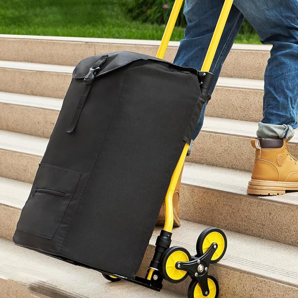 JZOOOZ Ручная тележка для подъема по лестнице Складная ручная тележка с регулируемой и компактной конструкцией для перевозки багажа в экстренных ситуациях и на открытом воздухе, тележка для перевозки грузов,