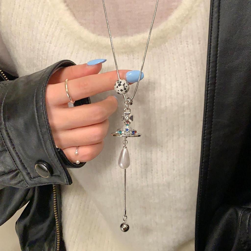 Женское летнее роскошное ожерелье из титановой стали - Дизайн высокого класса, кулон на ключицу