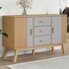 VidaXL Buffet, Cabinet with Drawer and Door, Wardrobe with Legs, Storage Furniture with Compartment, Modern, Grey and 358598