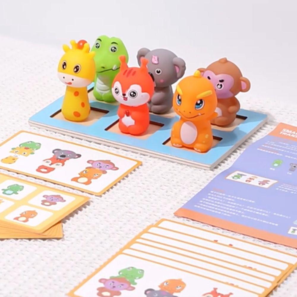 Matching Board Logical Training Game Montessori Animal Matching Game Classroom Activity