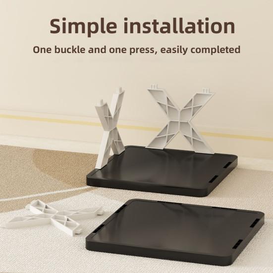 Folding Shoe Rack Storage Organizer Strong Load-bearing Simple Installation Collapsible Multi-Layer Shoes Shelf