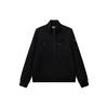 Inlaid Logo Sports Knit Stand Collar Jacket Women Jackets Black F51W118511F-BK