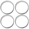 J1UL1N 4 Inch Muffin Rings Crumpet Rings, Set Of 10 Stainless Steel Muffin Rings Molds Double Rolled Tart Rings Round Tart Ring