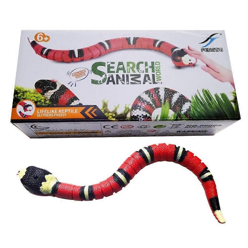 Electric Snake Toy, Realistic Simulation Snake Toy Cat Interactive Toys, Usb Electric Smart Sensing Snake Toy For Tricky Prank Props Pet Toy
