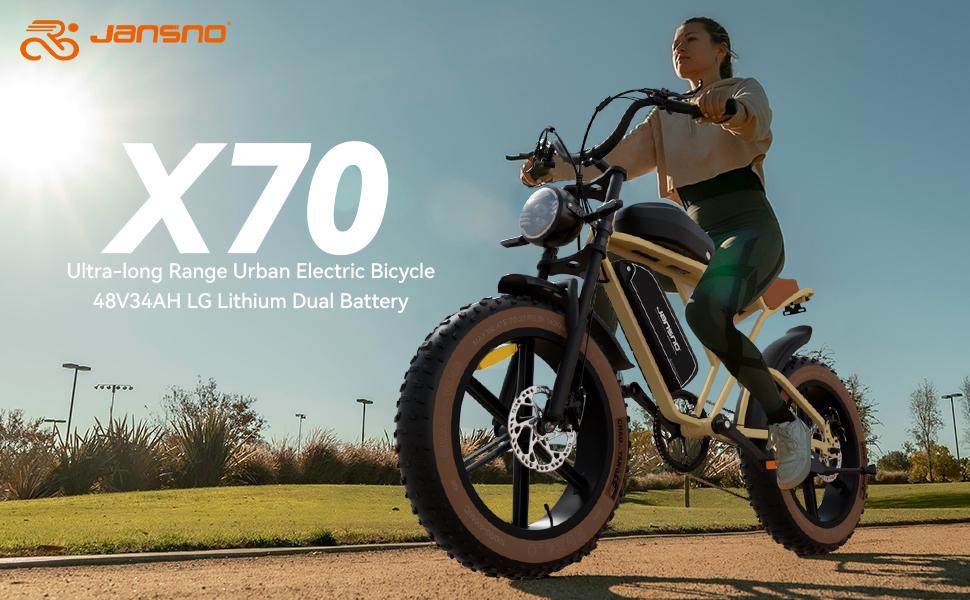 В наличии ЕС X70 внедорожный электровелосипед для взрослых, 48 В 14 Ач 34 Ач двойной аккумулятор, мощный мотор 750 Вт, запас хода 100 км 42 км/ч макс.