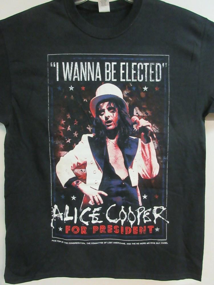 ОФИЦИАЛЬНЫЙ МЕРЧ ALICE COOPER ВЫБРАННЫЙ 2016 ГРУППА КОНЦЕРТ МУЗЫКА ЭКСТРА БОЛЬШОЙ Унисекс Футболка