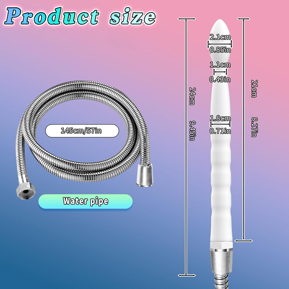 Мягкий металлический шланг Вагинальный Анальный Кишечный Очищающий Промывающий Устройство Насадка Клизма Устройство Женское Моющее Устройство Секс-игрушка Для Женщин Мужчин