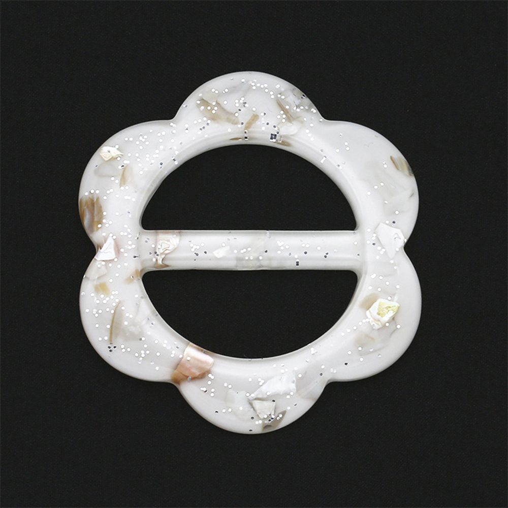 Flower Clothes Decoration Round Garment Accessories Garment buckle T Shirt Clips Resin Scarf Buckle