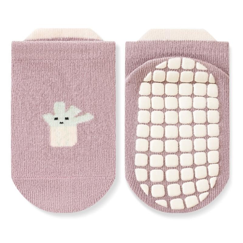 Baby Nonslip Socks Soft & Breathable Floor Socks Cotton Fabric for Toddler Learning to Walk Ages 0 to 3 Year
