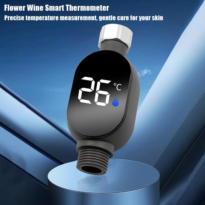 Shower Head Shower Accessory Display Home Water Temperature Gauge