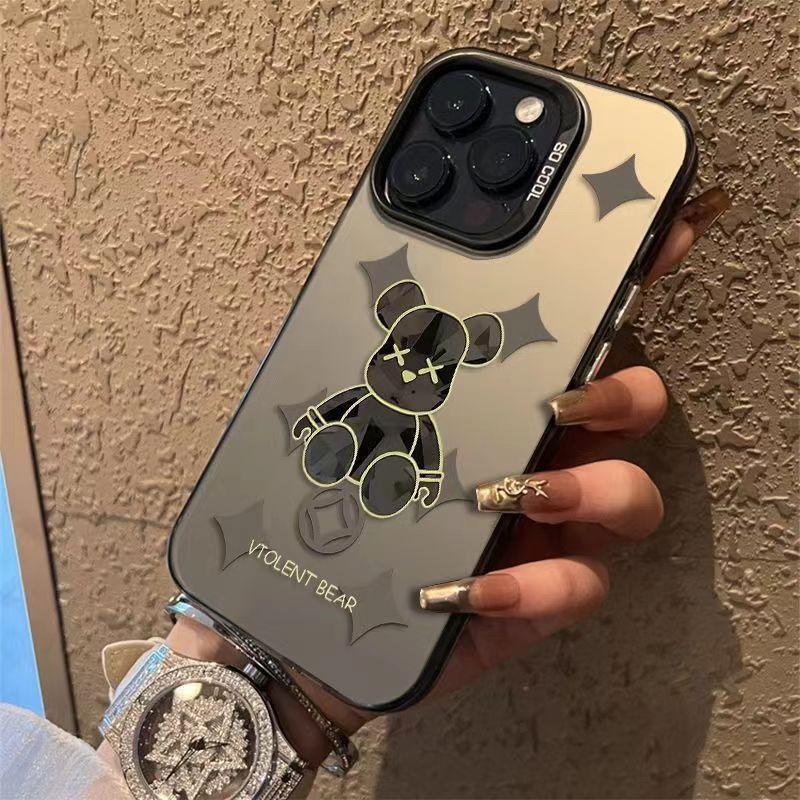 Creative Violent Bear iPhone 18 Pro Max Phone Case 12/13/11 Matte XR/14 Pro Trendy 12 Pro Full Coverage