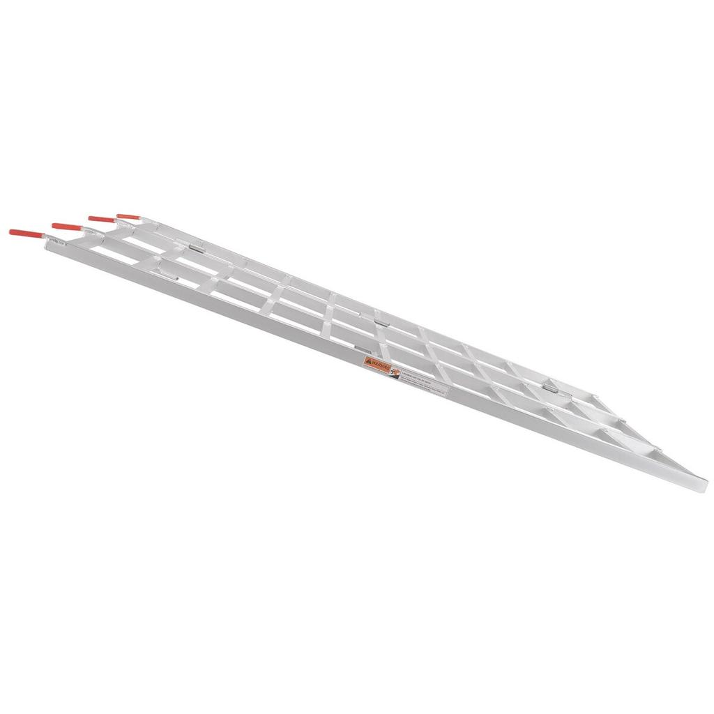 Aluminum Ramps, 1500 lbs, Tri-Fold Ramp with Load Straps, Folding Loading Ramp for Motorcycle, Tractor, ATV/UTV, Trucks, Lawn Mower, Snow Blower, 77"L