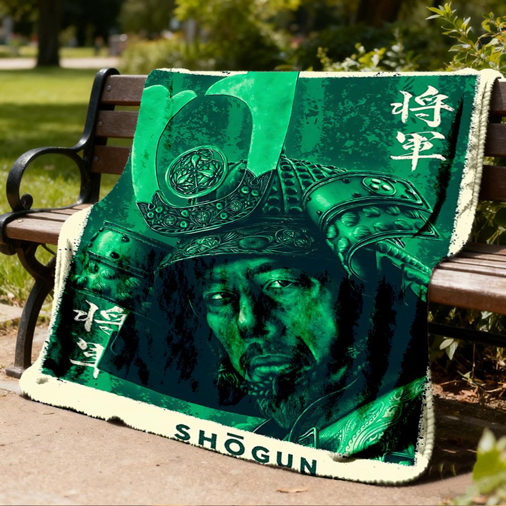 1 шт. Персонализированное фланелевое одеяло Shogun для улицы, Мягкое, легкое, персонализированное фланелевое одеяло, Цифровая печать,