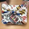 Kyouyu Made Japan Small Furoshiki Cotton 100 Approximately 5050cm Bento Cloth Machine Washable Japanese Pattern Hello Nippon White