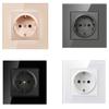 European Standard Wall Power Socket Panel Round Hole Panel Socket